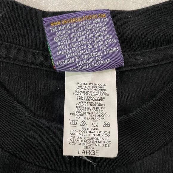 Vintage Y2K Dr Seuss The Grinch Stole Christmas Size L Promo Shirt - Picture 3 of 6